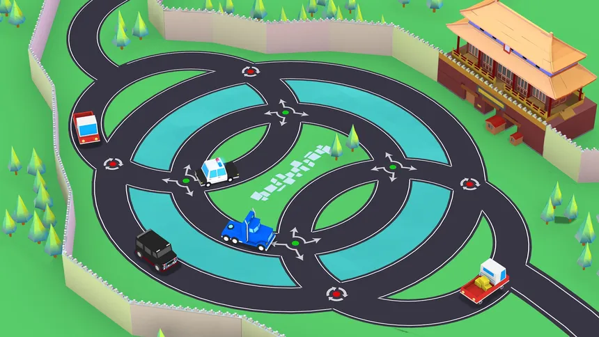 Скриншот 8 к игре Car Puzzle: Round Ways