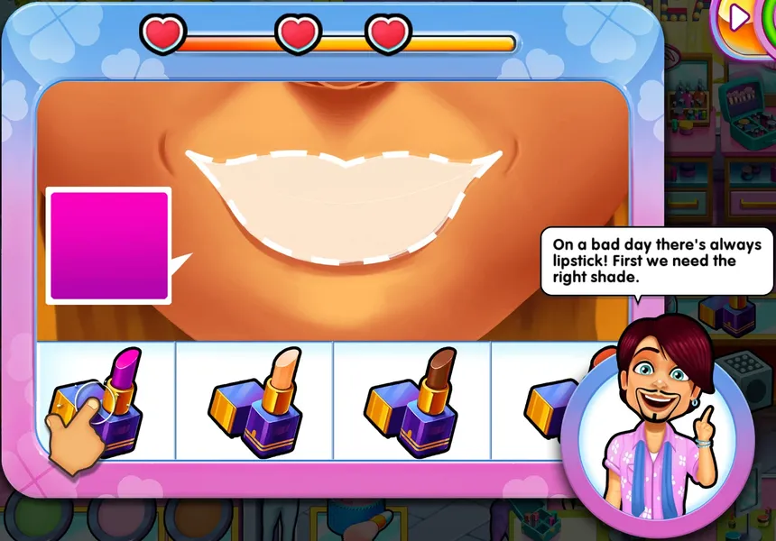 Скриншот 3 к игре Sally's Salon: Kiss & Make-Up
