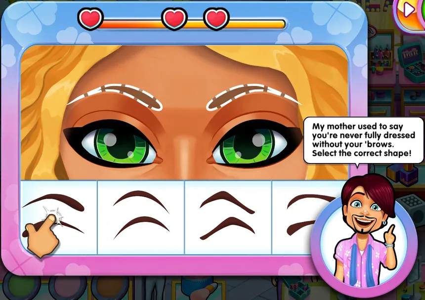 Скриншот 4 к игре Sally's Salon: Kiss & Make-Up