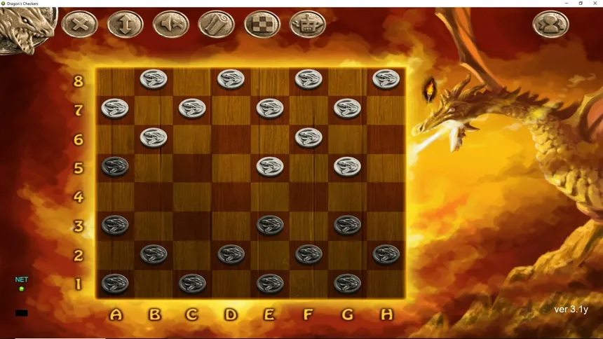 Скриншот 1 к игре Dragon`s Checkers
