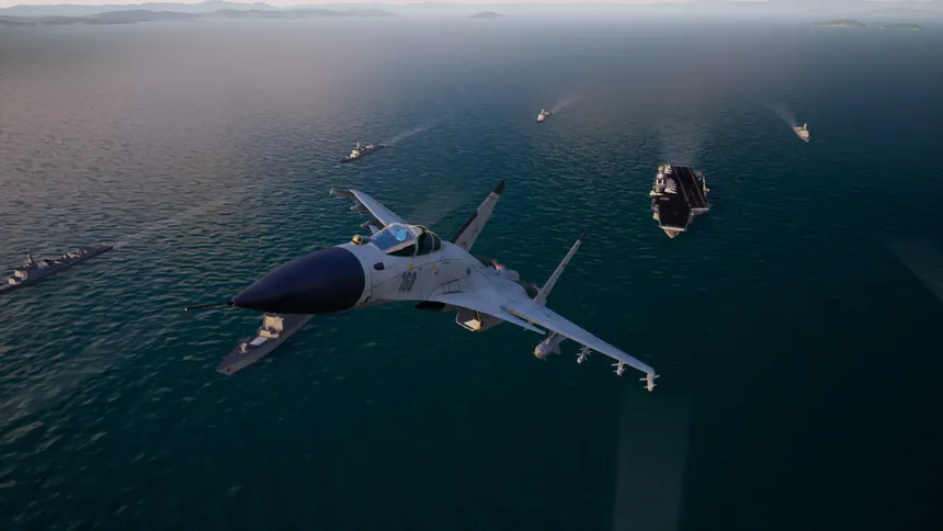 Скриншот 1 к игре J15 Jet Fighter VR (歼15舰载机)
