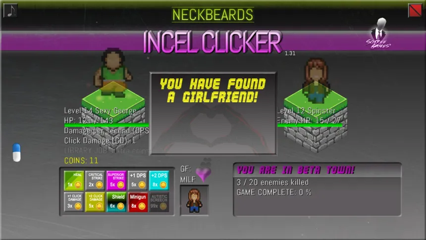 Скриншот 2 к игре Incel Clicker