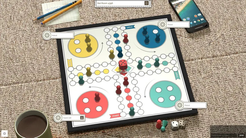 Скриншот 1 к игре Ludo Online: Classic Multiplayer Dice Board Game