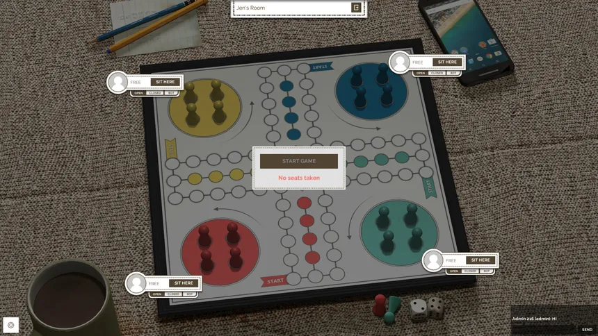 Скриншот 4 к игре Ludo Online: Classic Multiplayer Dice Board Game