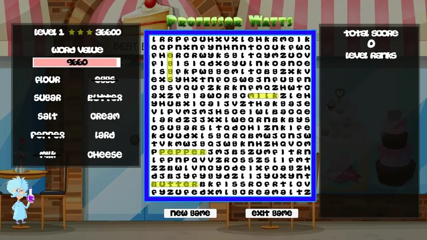 Скриншот 4 к игре Professor Watts Word Search: Yummy Foods