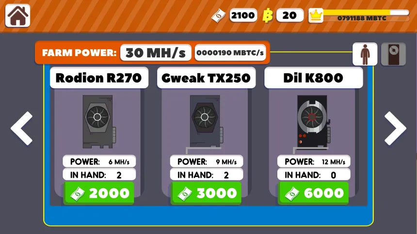 Скриншот 4 к игре Bitcoin Mining Tycoon