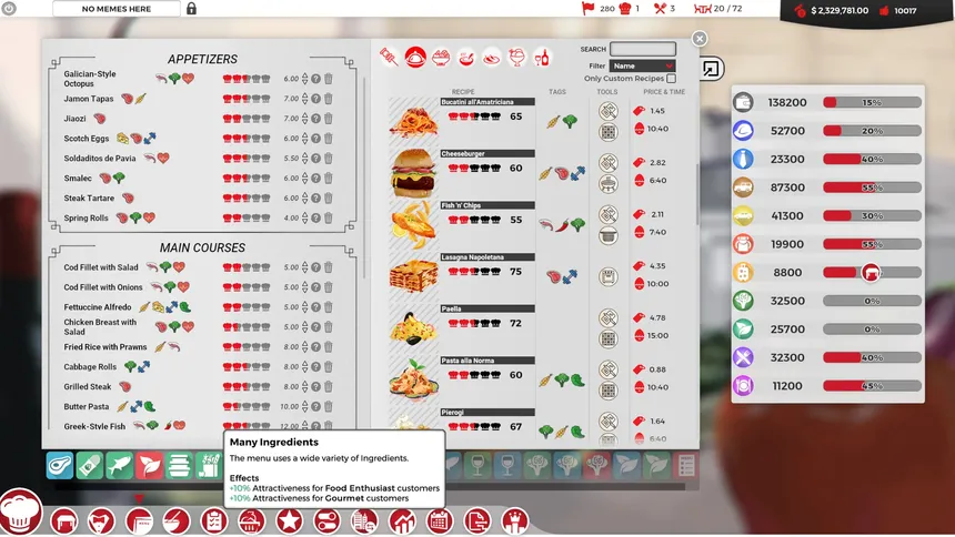 Скриншот 2 к игре Chef: A Restaurant Tycoon Game
