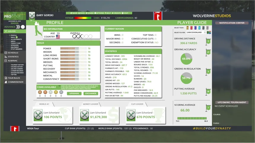 Скриншот 2 к игре Draft Day Sports: Pro Golf