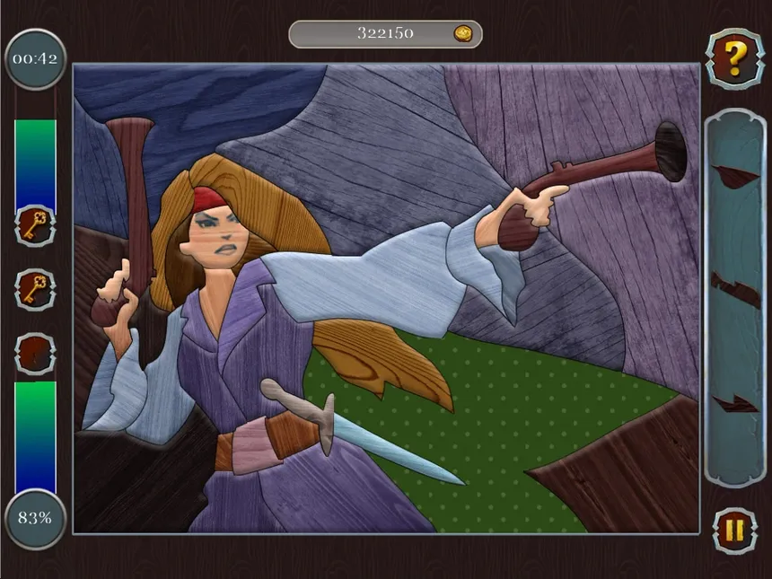 Скриншот 1 к игре Pirate Mosaic Puzzle. Caribbean Treasures