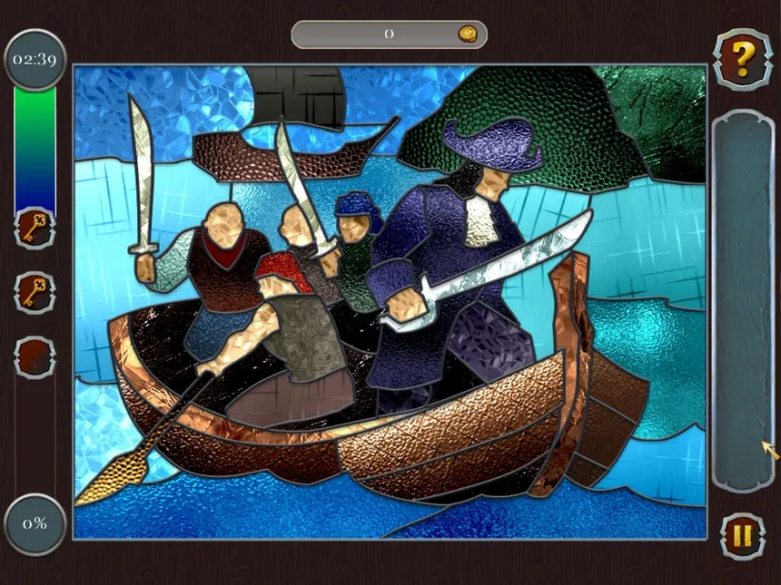 Скриншот 6 к игре Pirate Mosaic Puzzle. Caribbean Treasures