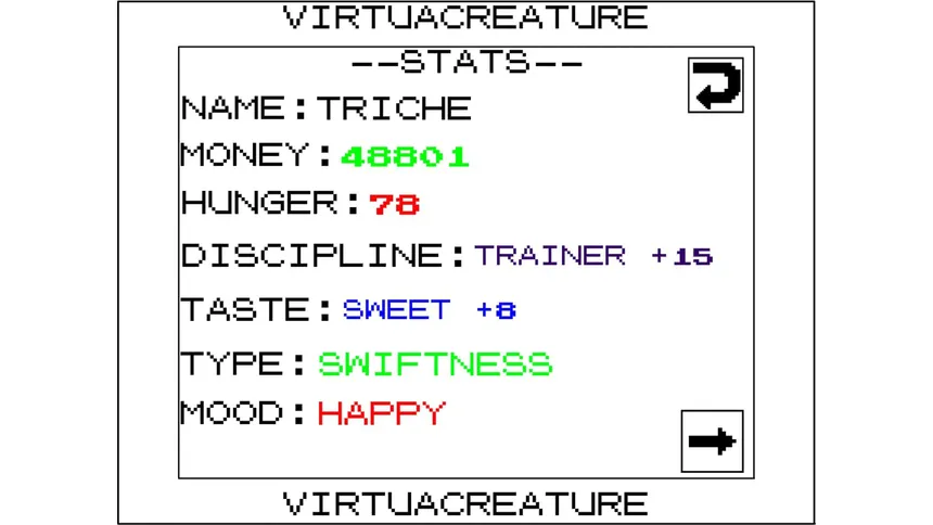 Скриншот 2 к игре VirtuaCreature (Legacy Version)