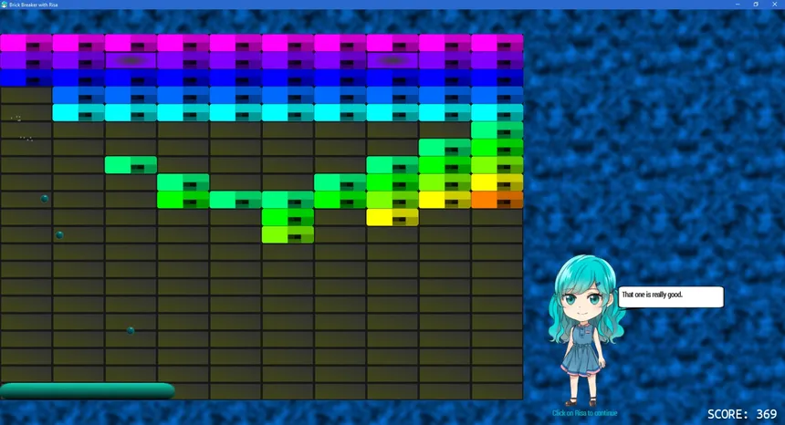 Скриншот 3 к игре Brick Breaker with Risa