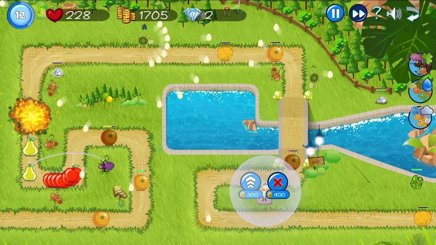 Скриншот 7 к игре Fruit Tower Defense