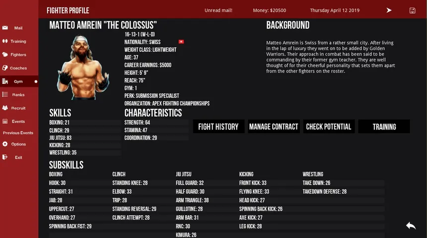Скриншот 1 к игре MMA Simulator