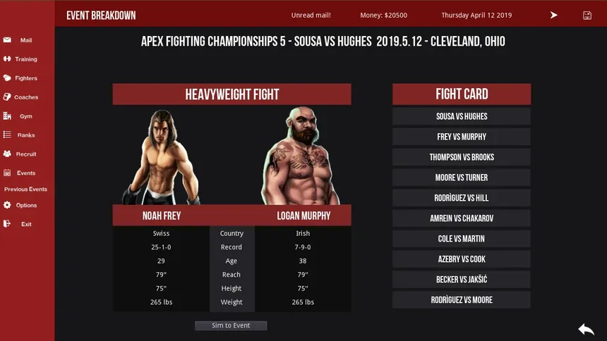 Скриншот 2 к игре MMA Simulator