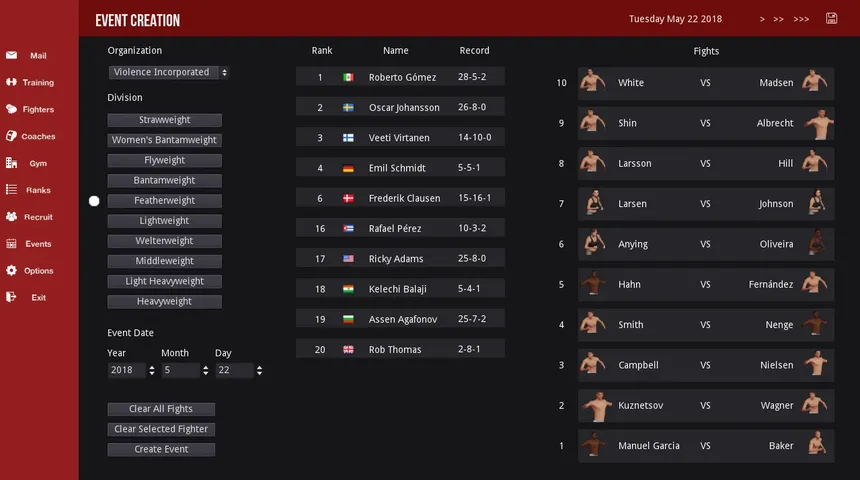 Скриншот 3 к игре MMA Simulator