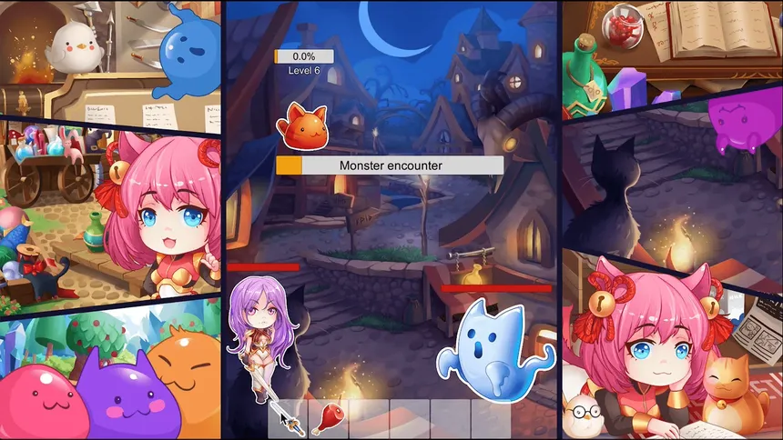 Скриншот 4 к игре Slime Age: Parody MMORPG Clicker