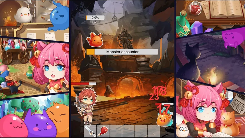 Скриншот 7 к игре Slime Age: Parody MMORPG Clicker