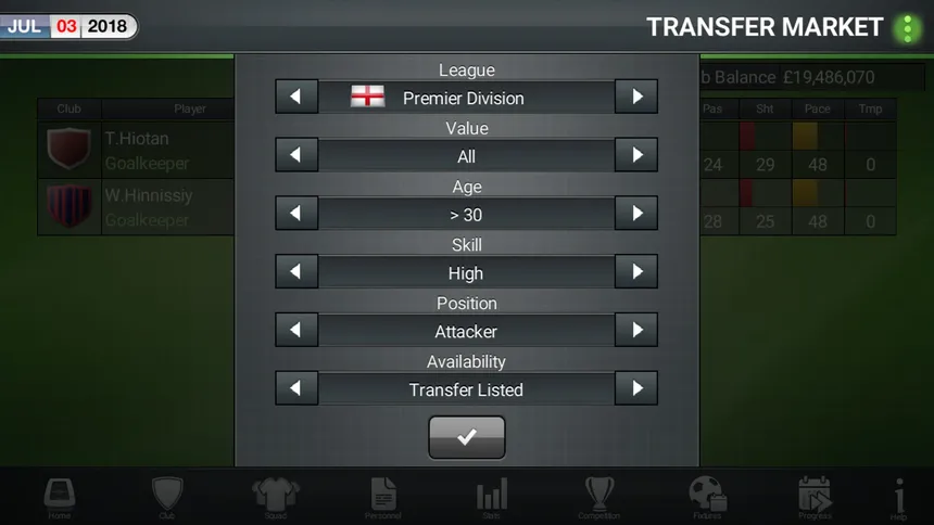 Скриншот 2 к игре Football Director 2019