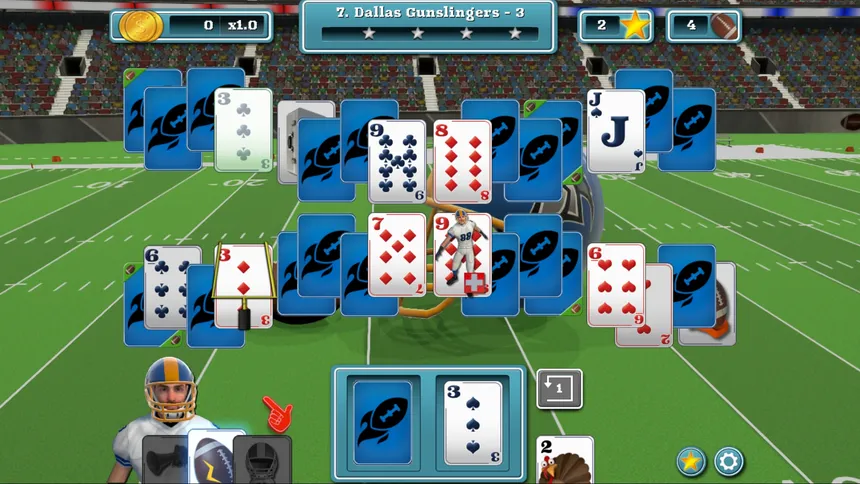 Скриншот 5 к игре Touch Down Football Solitaire