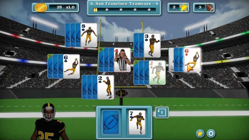 Скриншот 7 к игре Touch Down Football Solitaire