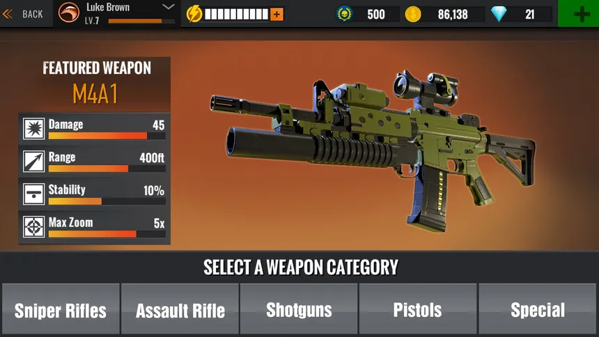Скриншот 1 к игре Sniper 3D Assassin: Free to Play