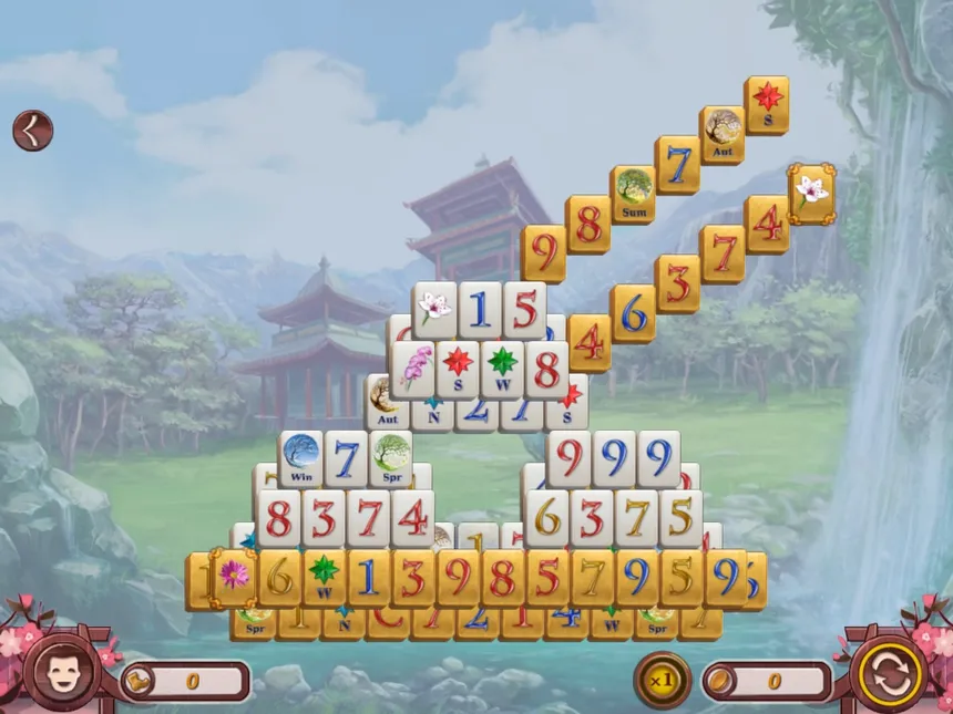 Скриншот 1 к игре Sakura Day Mahjong