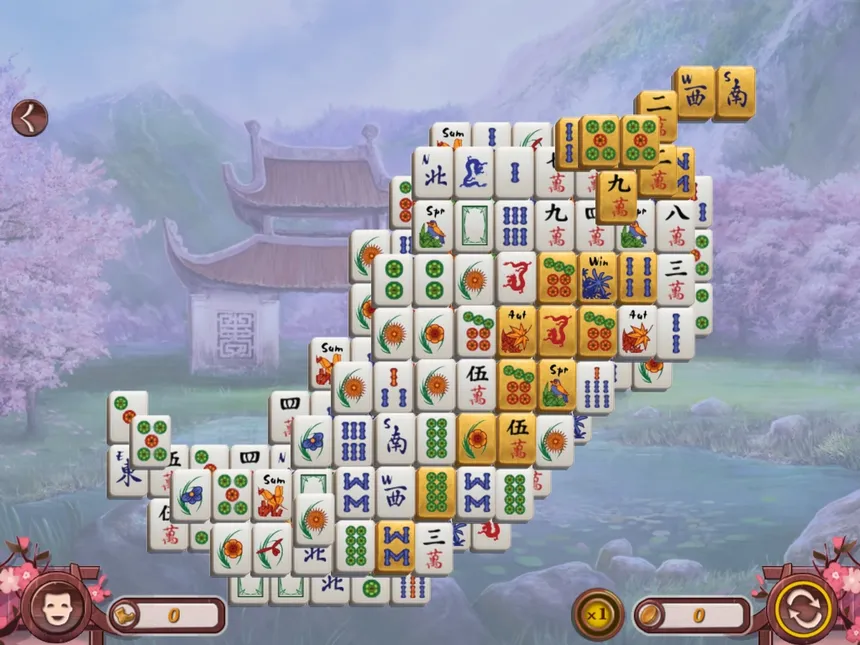 Скриншот 3 к игре Sakura Day Mahjong