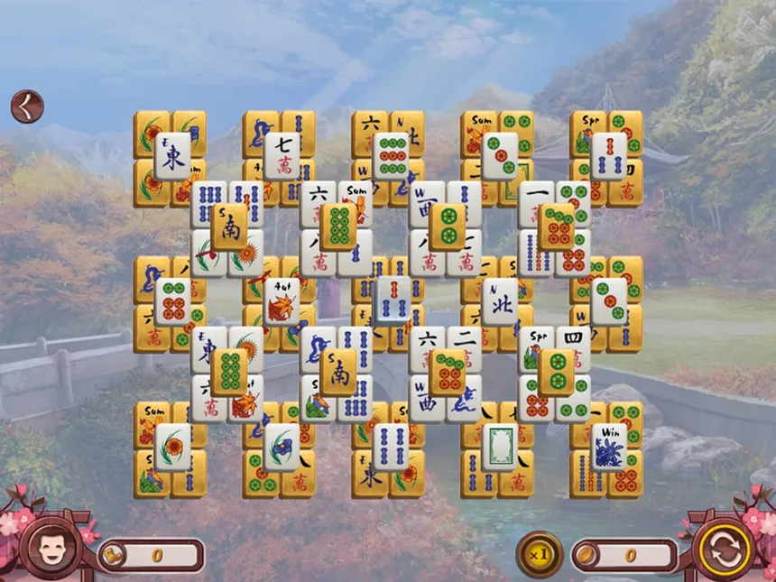 Скриншот 4 к игре Sakura Day Mahjong