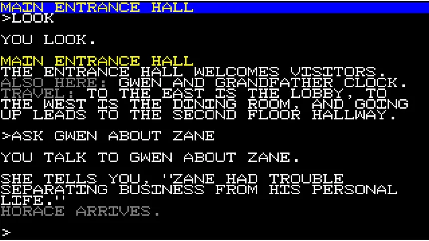Скриншот 3 к игре Ozapell Mystery Text Adventure