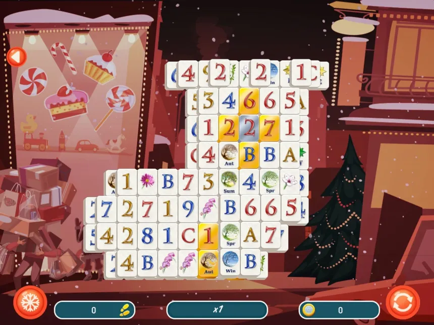 Скриншот 4 к игре Christmas Mahjong 2