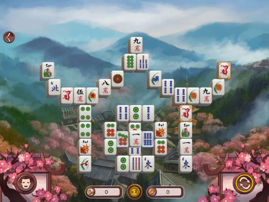 Скриншот 1 к игре Sakura Day 2 Mahjong