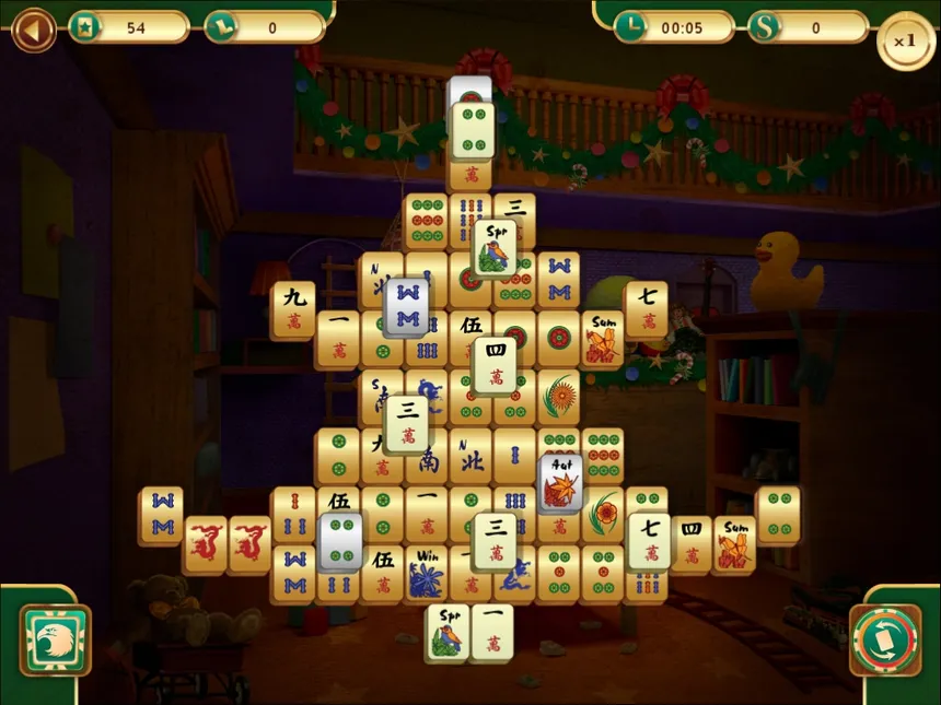Скриншот 1 к игре Christmas Mahjong