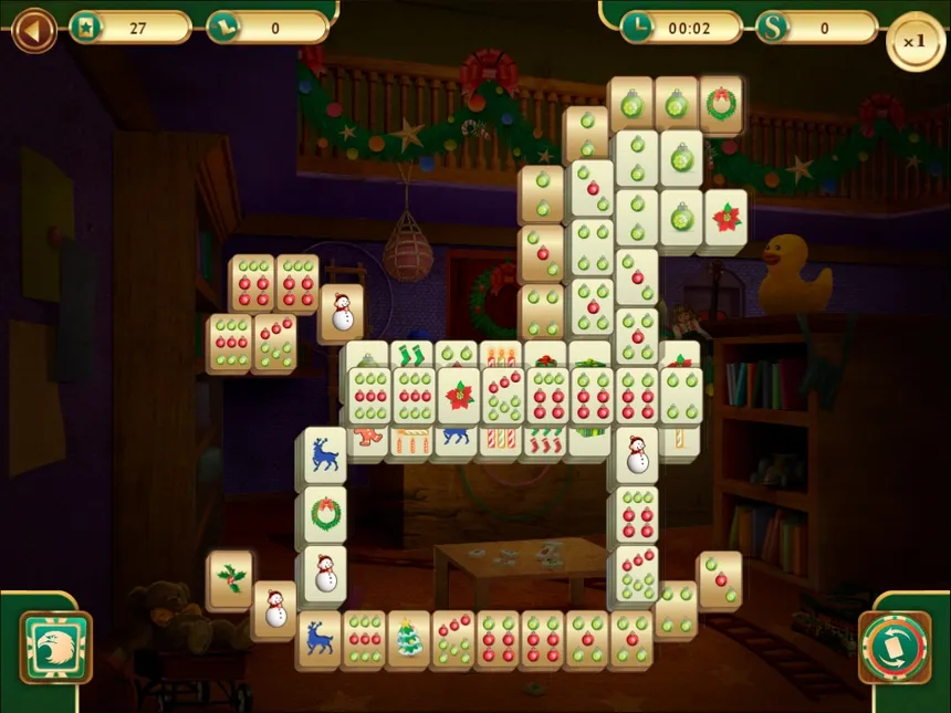 Скриншот 2 к игре Christmas Mahjong