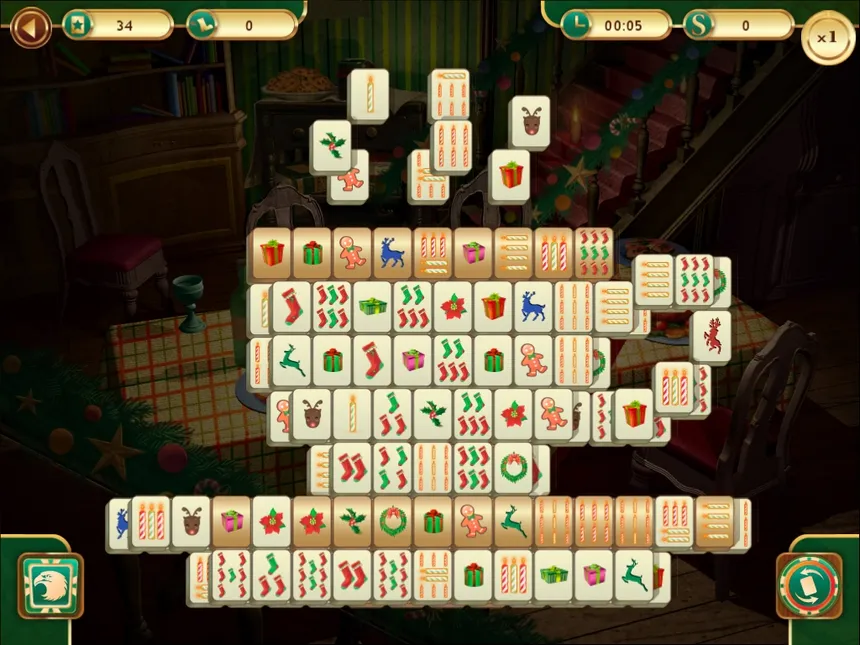 Скриншот 3 к игре Christmas Mahjong