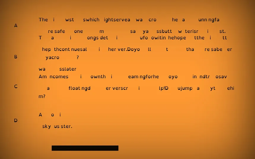 Скриншот 4 к игре A Familiar Fairytale Dyslexic Text Based Adventure