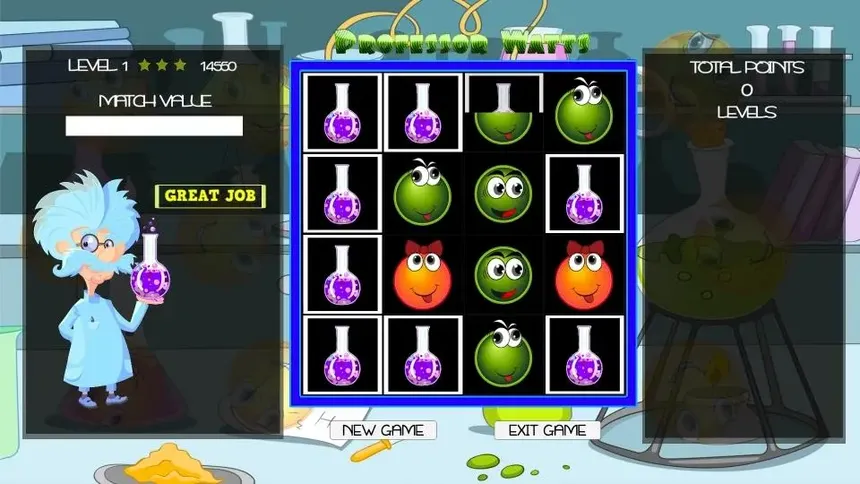 Скриншот 5 к игре Professor Watts Memory Match: Expressions