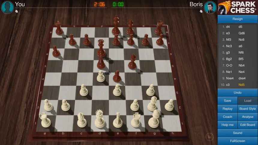 Скриншот 1 к игре SparkChess