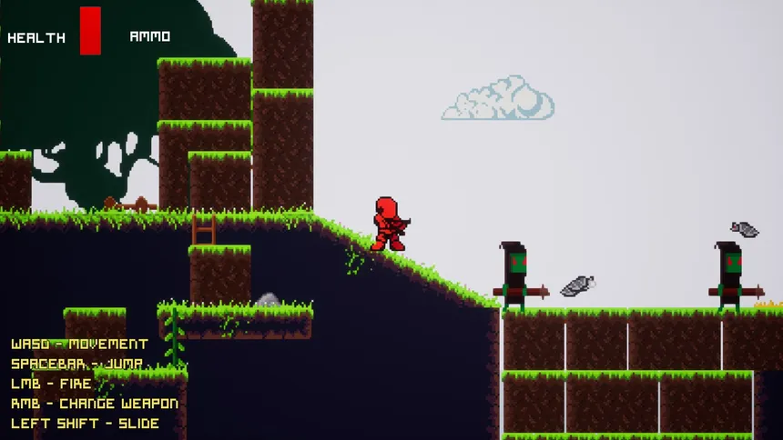 Скриншот 4 к игре Pixel Robot Hunter