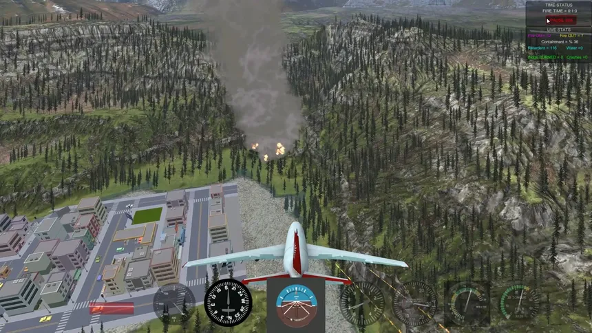 Скриншот 3 к игре Air Attack 3.0, Aerial Firefighting Game