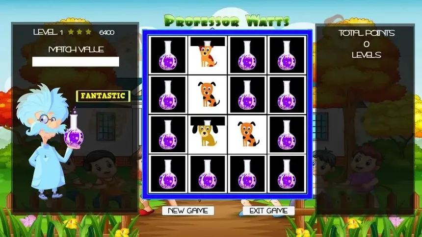 Скриншот 5 к игре Professor Watts Memory Match: Puppies