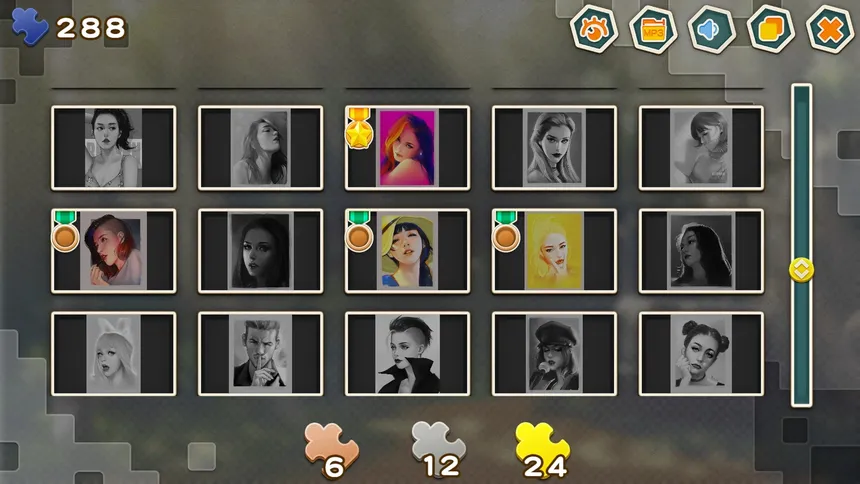 Скриншот 4 к игре Pleasure Puzzle:Portrait 趣拼拼：肖像画