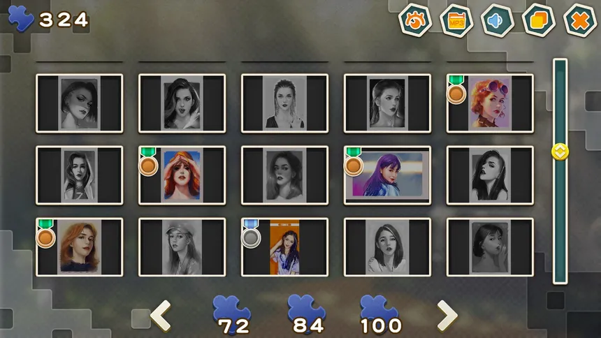 Скриншот 5 к игре Pleasure Puzzle:Portrait 趣拼拼：肖像画