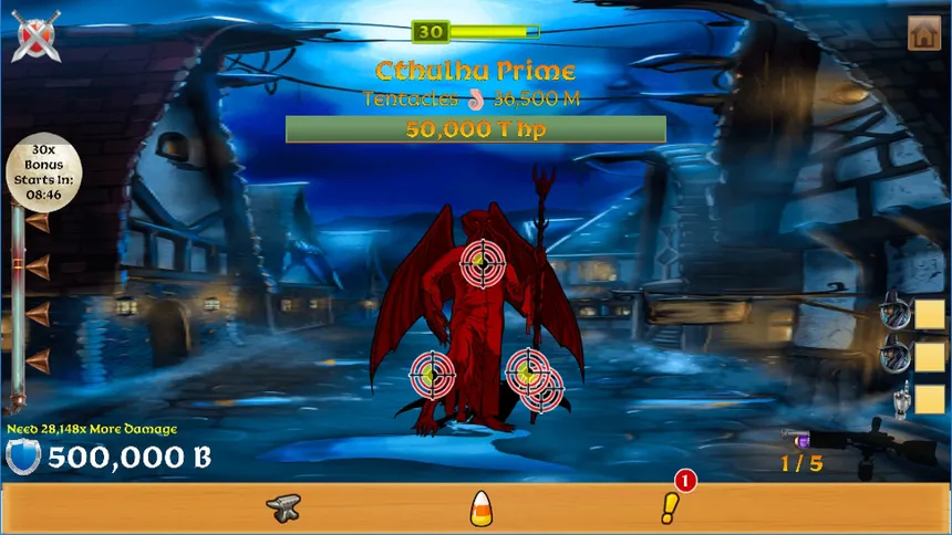 Скриншот 3 к игре Monster Clicker : Idle Halloween Strategy