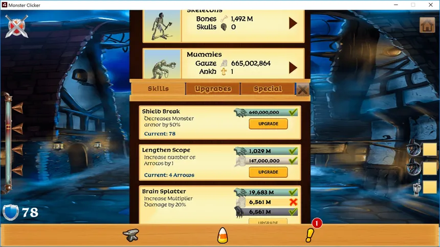 Скриншот 5 к игре Monster Clicker : Idle Halloween Strategy