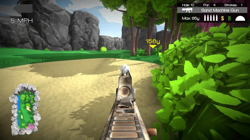 Скриншот 2 к игре Nice Shot! The Gun Golfing Game