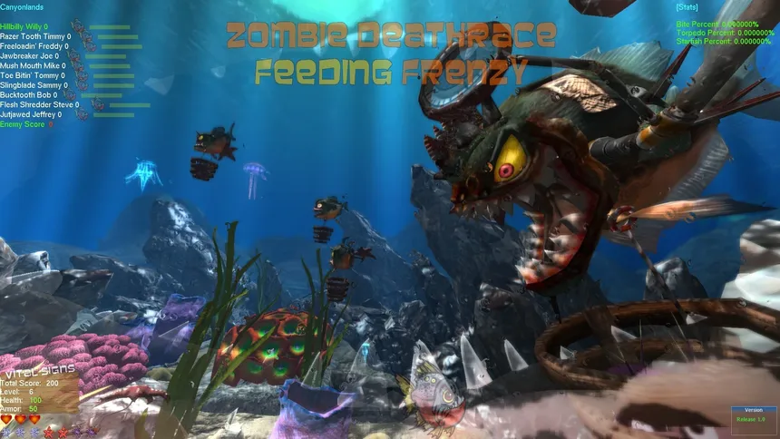 Скриншот 1 к игре Zombie Deathrace Feeding Frenzy