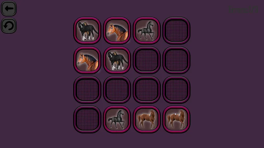 Скриншот 3 к игре Animals Memory: Horses