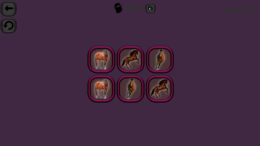 Скриншот 4 к игре Animals Memory: Horses