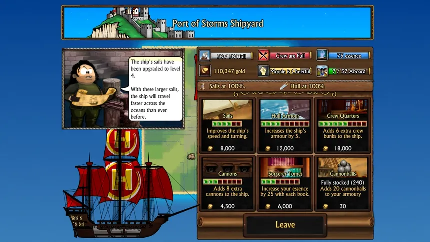 Скриншот 2 к игре Swords and Sandals Pirates